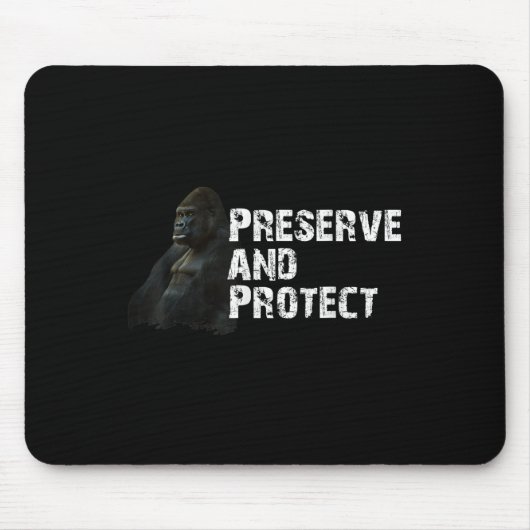 Berg-Gorilla Umweltschutz Conserva Mousepad (Vorne)