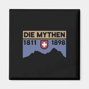 Berg Grosser Mythen Wanderung Mountainbike-Fahren Magnet
