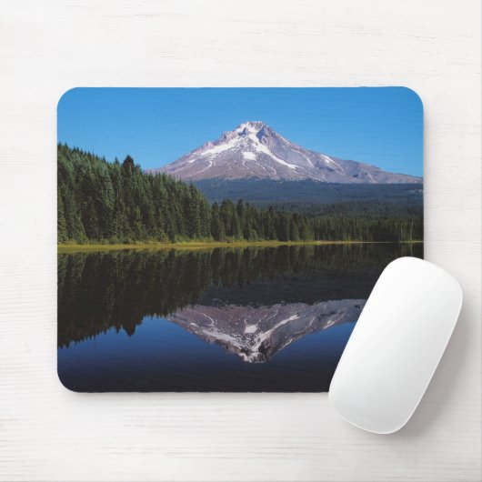 Berg-Haube reflektiert im See Mousepad (Mit Mouse)