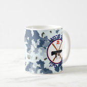 Berg Hermon Skipatrol - Schneedecke Camouflage Kaffeetasse (VorderseiteRechts)