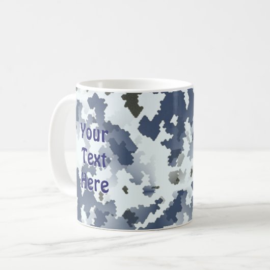 Berg Hermon Skipatrol - Schneedecke Camouflage Kaffeetasse (Vorderseite Links)