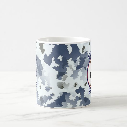 Berg Hermon Skipatrol - Schneedecke Camouflage Kaffeetasse (Mittel)