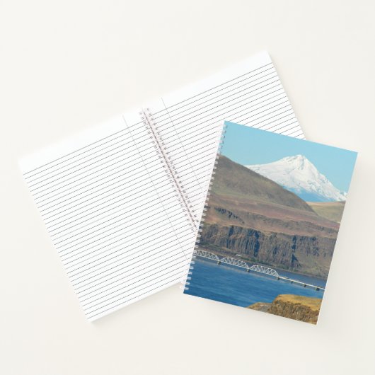 Berg Hood und Columbia River Gorge Landschaft Notizblock (Innenseite)