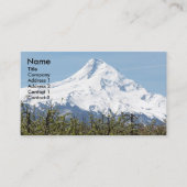 Berg Hood und Obstplantagen Landschaft Visitenkarte (Vorderseite)
