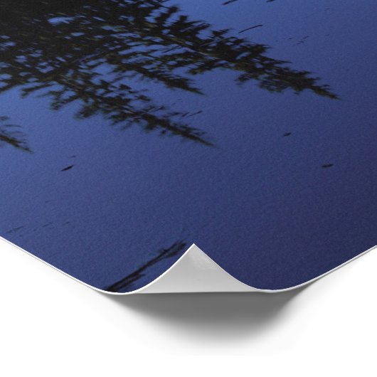 Berg Hood und Spiegelsee Poster (Ecke)