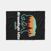 Berg Idaho Skifahren Snowboarden Bär Fleecedecke (Vorderseite (Horizontal))