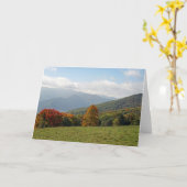 Berg in der Herbst-Anmerkungs-Karte Karte (Gelbe Blume)