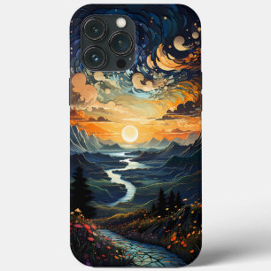 Berg in Pointillism iPhone / iPad Gehäuse Case-Mate iPhone Hülle