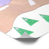 Berg in Schneeplakat Poster (Ecke)