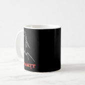 Berg in Zermatt, Wallis, Schweiz Kaffeetasse (Vorderseite Links)