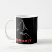 Berg in Zermatt, Wallis, Schweiz Kaffeetasse (Links)