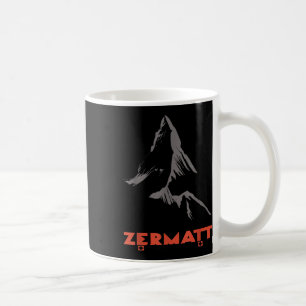 Berg in Zermatt, Wallis, Schweiz Kaffeetasse