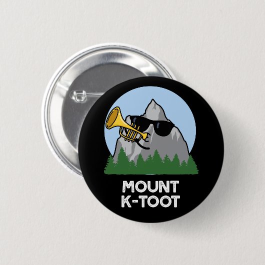 Berg K-Toot Funny Mountain Pun Dark BG Button (Vorne & Hinten)