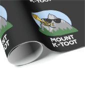 Berg K-Toot Funny Mountain Pun Dark BG Geschenkpapier (Rolleneckpunkt)