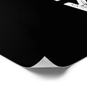 Berg K-Toot Funny Mountain Pun Dark BG Poster (Ecke)