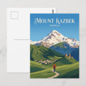 Berg Kasbek Georgien Postkarte (Vorne/Hinten)