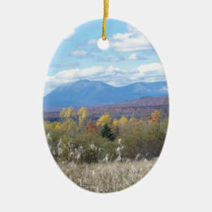 Berg Katahdin in Fall 3 Keramikornament