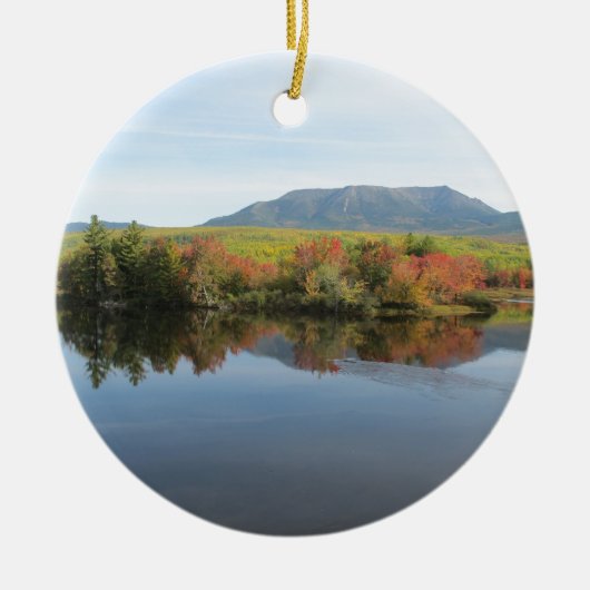 Berg Katahdin Keramik Ornament (Vorne)
