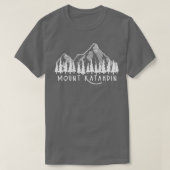 Berg Katahdin Maine ME Berge Wandern T-Shirt (Design vorne)