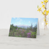 Berg Katahdin und Wildblumen Karte (Gelbe Blume)