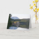 Berg Katahdin vom Rainbow See Karte (Gelbe Blume)