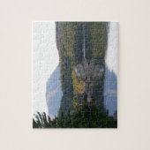 Berg Katahdin vom Rainbow See Puzzle (Vertikal)