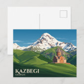Berg Kazbek Georgien Postkarte (Vorne/Hinten)