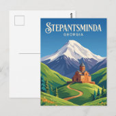 Berg Kazbek Georgien Postkarte (Vorne/Hinten)