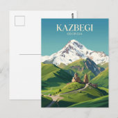 Berg Kazbek Georgien Postkarte (Vorne/Hinten)