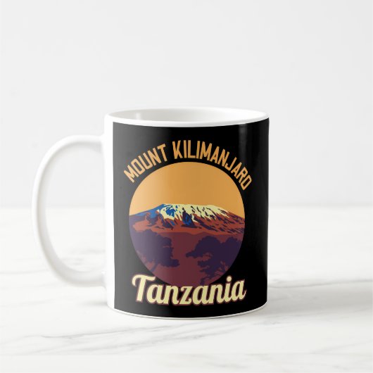 Berg Kilimanjaro Bergsteigen Expedition Expl Kaffeetasse (Links)