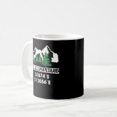 Berg Kilimanjaro mit GPS-Koordinaten Kaffeetasse (Vorderseite Links)