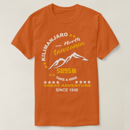 Berg Kilimanjaro T-Shirt (Design vorne)