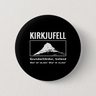 Berg Kirkjufell Island Bergsteigen Trekking Button