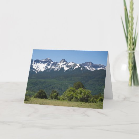 Berg landschaftliches leeres Notecard Karte (Vorderseite)