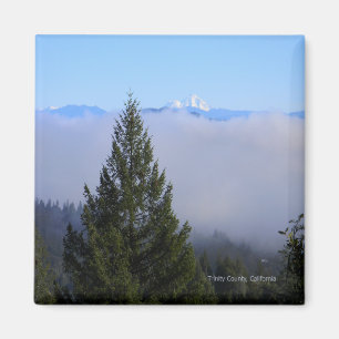 Berg Lassen im Nebel… Magnet
