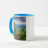 Berg Laurel bei Sonnenaufgang Tasse (Vorderseite Links)