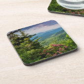 Berg Laurel bei Sonnenaufgang Untersetzer (Linke Seite)