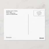 Berg Laurel im Frühling Postkarte (Rückseite)