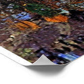 Berg Laurel in Bloom, schönes Bild Poster (Ecke)