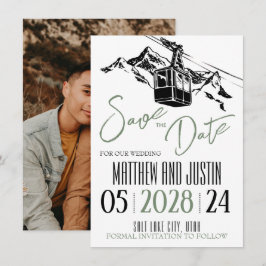 Berg Liebe Sage Green Save The Date
