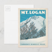 Berg Logan, Kanada Postkarte (Vorne/Hinten)