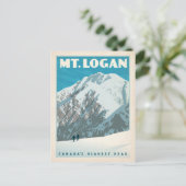Berg Logan, Kanada Postkarte (Stehend Vorderseite)