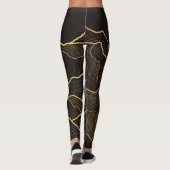 Berg Luxus: Goldene Linie Elegante Leggings (Rückseite)