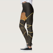Berg Luxus: Goldene Linie Elegante Leggings (Links)