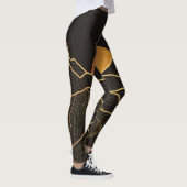 Berg Luxus: Goldene Linie Elegante Leggings (Rechts)