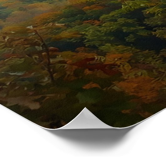 Berg Majestät Herbst Poster (Ecke)