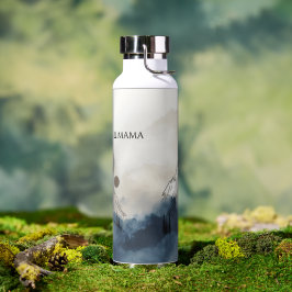 Berg Mama Into the Wild Minimalist Natur Grafik Trinkflasche