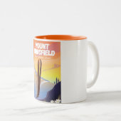 Berg Mansfield, Stowe Nord Vermont Ski Zweifarbige Tasse (VorderseiteRechts)