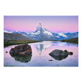 Berg Matterhorn in Zermatt, Schweiz Fotodruck (Vorne)