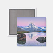 Berg Matterhorn in Zermatt, Schweiz Magnet (Vorderseite/Rückseite)